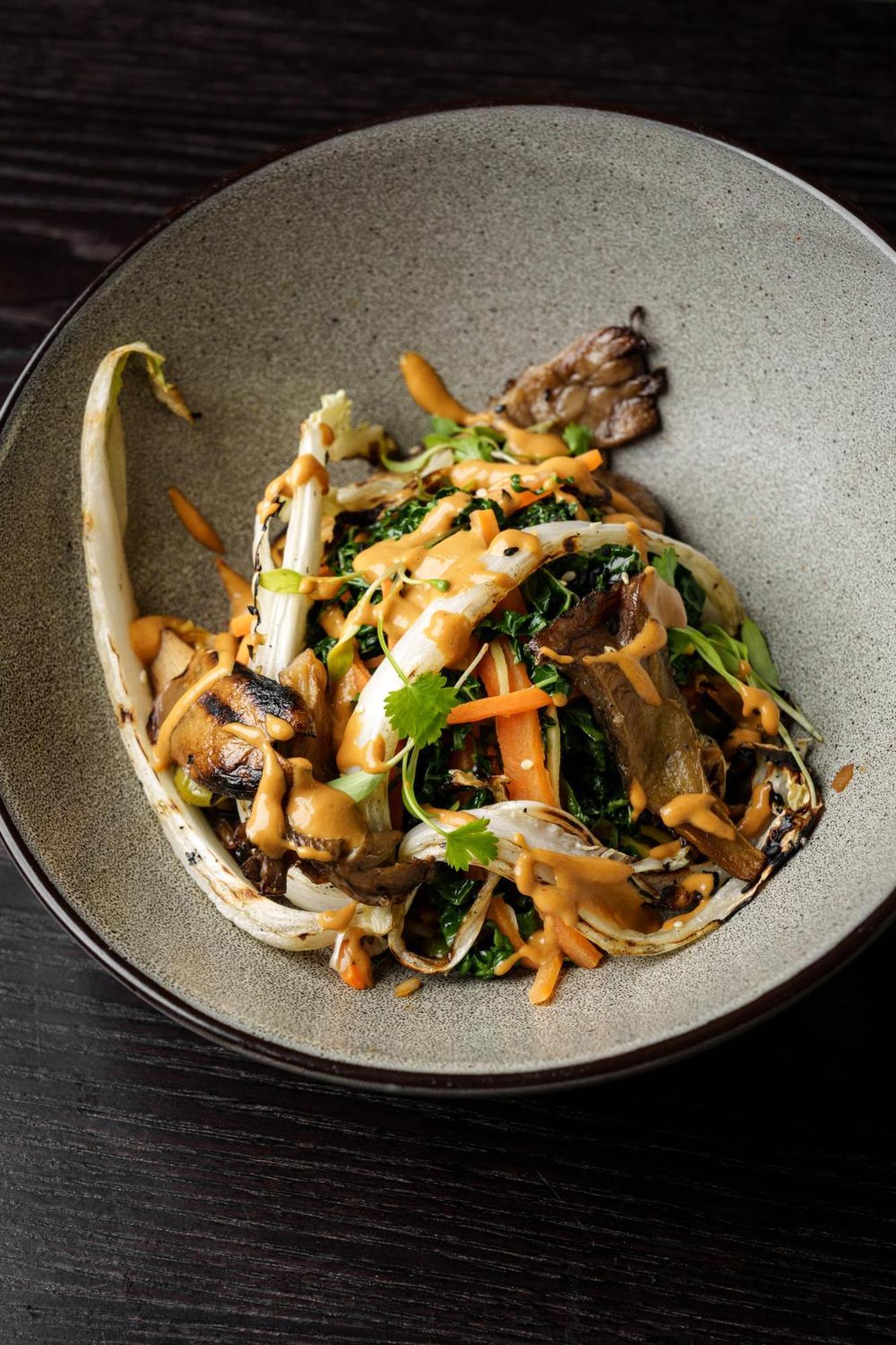Sun Street Hotel Shoreditch Londra Exterior foto A plate of stir-fried vegetables